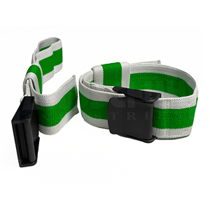 HANDSCHUHE INDUSTRIES Adjustable Blood Flow Restriction Band Green White Striped Polyester <b>Exercise</b> Strap Durable Arm <b>Leg</b> - Product Image 1