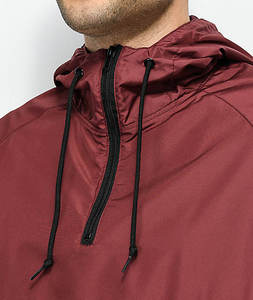 Chaqueta Cortavientos con Capucha para Hombre, Diseño Color Block, Cierre de Cremallera, Casual, Otoño, Poliéster, Manga Larga con Bolsillos - Product Image 2