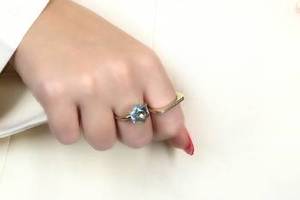 Nuevo Anillo de Plata de Ley 925 con Topacio Azul, Corte Hexagonal Facetado, Anillo de Boda para Mujer, Joyería Fina para Mujer - Product Image 5