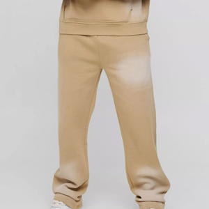 Ensemble de survêtement homme 2 pièces en molleton 100 % coton, coupe évasée, avec sweat à capuche et pantalon de jogging, personnalisable OEM - Product Image 3