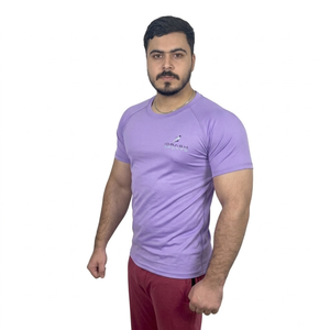 เสื้อรัดกล้ามเนื้อออกกำลังกายแบบแห้งเร็ว พิมพ์โลโก้ได้ตามต้องการ แขนสั้น สำหรับเล่นกีฬา - Product Image 3