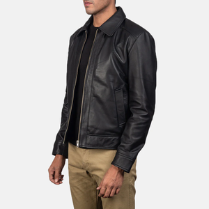 2026 Latest Hot Selling Premium Quality Men <b>Leather</b> Jacket Best Selling Custom Design Streetwear Outdoor Men <b>Leather</b> Jacket - Product Image 4