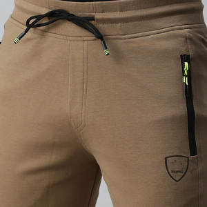 <b>Men's</b> 100% Cotton Fleece <b>Jogger</b> Pants Soft Elastic Waist Colorful <b>Slim</b> <b>Fit</b> Zipper Pocket Embroidered OEM Service Manufacturer - Product Image 4