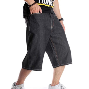 Shorts en jean délavé personnalisés style streetwear vintage coupe ample en coton – Fournisseur OEM - Product Image 3