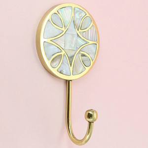 High Quality Vintage Farm Aluminum Metal <b>Wall</b> Mounted Hanger Gold Finished <b>Leaf</b> Design Modern Style Hot Selling Hanging Tool - Product Image 4