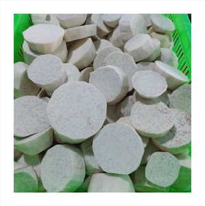 Blocs de Taro Congelés IQF, Tranchés, Peau Brune, Pulpe Blanche, Origine Vietnam, Grade A, 99 GD Emma, 500kg pour la Restauration - Product Image 1
