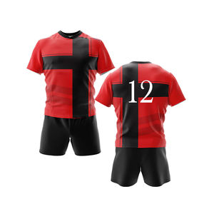 Nuevo Uniforme de Rugby Personalizado 100% Poliéster para Hombre, Manga Corta, Transpirable, Cintura Elástica, Alta Calidad, Gran Venta, Precio Bajo - Product Image 1