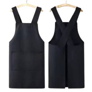 100% Cotton Bib Apron Wholesale Custom Logo Adjustable Pocket Sleeveless <b>Kitchen</b> Cooking Restaurant Cleaning OEM - Product Image 4