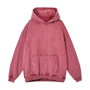 Sudadera con Capucha Extra Grande para Hombre, Color Sólido, Algodón French Terry, Informal, con Bolsillo, para Otoño - Product Image 6