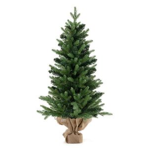 3FT <b>Tabletop</b> Christmas <b>Tree</b> with 363 PE+PVC Branch Tips & 50 Warm White LEDs Cordless Control Box for Easy Placement - Product Image 3