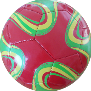 Balón de Fútbol Personalizable con Patrón de Ondas Fluidas Curvas, Cosido a Máquina - Product Image 6