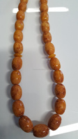 Résine Ambre Texturée Tasbih Ovale Misbaha Subha Sibha Tespih Chapelet de Prière Islamique Dhikr pour le Culte Musulman et Perles de Méditation