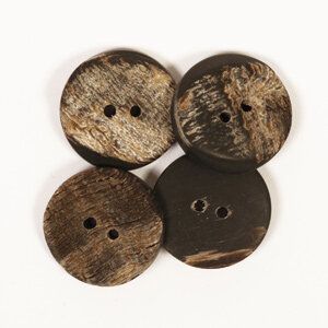 Luxury Marbled Horn <b>Buttons</b> Mixed Brown Tones Polished Sustainable Fasteners for Premium Men's and Women's Wear - Product Image 4