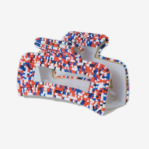 Meilleure Qualité Légère Pince à Cheveux Longue en Tissu Perlé Exportateur Inde Faite à la Main Motif Floral Personnalisé pour Femmes et Filles - Product Image 4