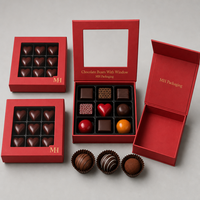 Boîtes à chocolat en carton magnétique de luxe en gros, impression UV personnalisée avec logo, encre à base de soja écologique, boîtes cadeaux pour bonbons
