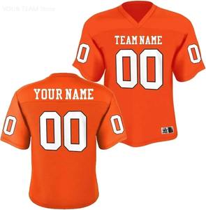 Maillot de football américain personnalisé vert grande taille col en V unisexe pour adulte – Uniforme d'équipe personnalisé en polyester respirant - Product Image 1