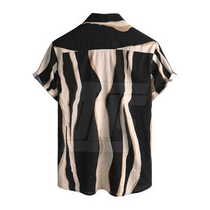Chemise hawaïenne pour homme à manches courtes, imprimé floral, boutonnée, décontractée, pour la plage, les voyages, les vacances et les tenues de resort - Product Image 2
