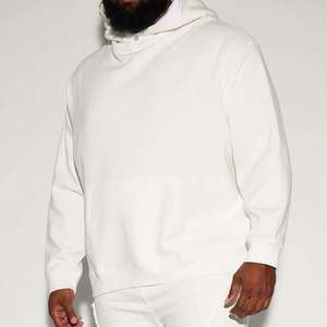 Sweat à capuche oversize en molleton de coton mélangé respirant de qualité supérieure, imprimé streetwear, pour l'hiver, décontracté, OEM ODM, vente en gros, 360g - Product Image 6