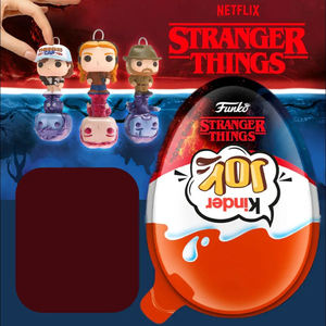 ขนม Kinder Joy คุณภาพสูง รสหวาน สำหรับแฟนๆ Stranger Things Kinder Joy 20 กรัม รุ่นลิมิเต็ดอิดิชั่น ช็อกโกแลตไข่พร้อมของเล่นสะสม - Product Image 4