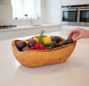 Ensemble de bols à sauce rustiques en bois d'acacia, petits bols décoratifs ronds en bois personnalisés pour hôtels, vente en gros, usines d'artisanat et événements. - Product Image 3