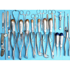 Kit de Instrumentos Quirúrgicos Dentales Orales Premium Alemán de 74 Piezas, Juego de Elevadores y Pinzas de Extracción, Acero Inoxidable Alemán, Certificado CE - Product Image 1