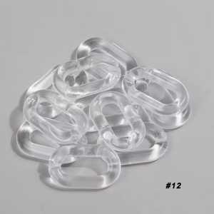 Décoration murale artisanale en résine, style moderne, maillons grands et épais, mélange de couleurs, design punk, chaîne longue multi-pièces - Product Image 3