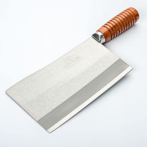 Couteau de cuisine JAYA MATA 7-3/4 pouces en acier inoxydable, finition polie, manche en bois moderne, durable pour un usage domestique et professionnel - Product Image 4