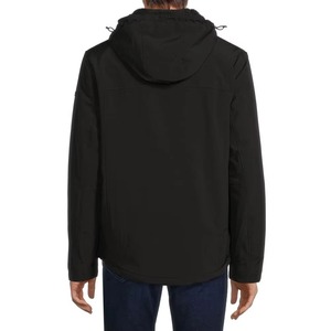 Veste d'hiver sur mesure pour homme en softshell tissé, fermeture éclair, détails boutonnés, imperméable, coupe-vent, respirante 10 000 mm, col montant - Product Image 2