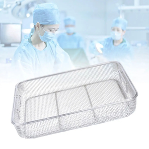 <b>Surgical</b> Hollow Ware <b>Instruments</b> Tray Custom Made Wire Mesh Trays Medical Stainless Steel <b>Surgical</b> Storage Tray - Product Image 6