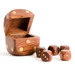 Compact Wooden <b>Dice</b> And Dominoes Game <b>Set</b> For Travel Holiday And Family Time Activities - Product Image 6