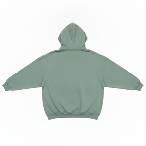 <b>Men's</b> Oversized Hooded Sweatshirt Solid Color Fleece Regular Sleeve Autumn Style Pocket Design Knitted Fabric - Product Image 3