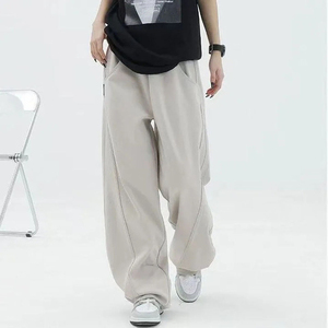 Pantalones Anchos con Cintura Elástica para Mujer, Pantalones Deportivos Holgados de Moda Y2K, Pantalones Casuales Vintage de Cintura Alta para Otoño y Primavera - Product Image 2