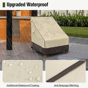 Copertura Impermeabile per Sedia da Patio, Protezione per Mobili da Giardino Esterni - Product Image 3