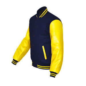 Blouson bomber homme personnalisé, hiver, patchwork, lettres brodées, style universitaire, baseball, personnalisable, pour homme - Product Image 5