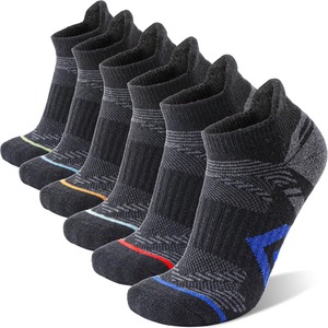 Men's <b>Black</b> Ankle <b>Socks</b> Breathable Knitted Sports <b>Socks</b> Summer Lightweight Thin Fit - Product Image 1