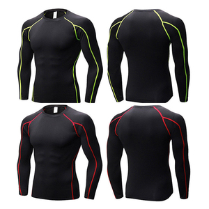 Wholesale Customizable Men's High Quality <b>Compression</b> T-<b>Shirt</b> Long Sleeve Breathable Tummy Control Body Shaper <b>Compression</b> <b>Shirt</b> - Product Image 4