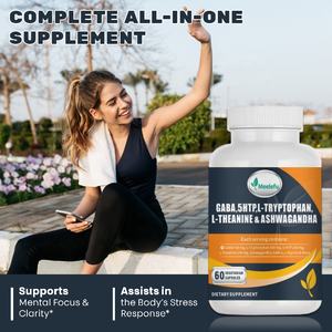 OEM/ODM <span class=keywords><strong>L</strong></span>-teanina capsule con GABA, Ashwagandha, <span class=keywords><strong>L</strong></span>-glicina-vitamine per donne e uomini supporto dell'umore - Product Image 2