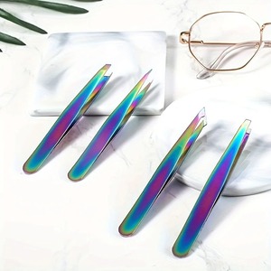 Pinces sans dents, pinces ophtalmiques, pinces de ligature pour paupières doubles, courbées/droites, en titane, instrument chirurgical pour lentilles intraoculaires - Product Image 4