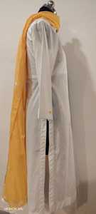 Robe Abaya longue à manches longues pour femmes musulmanes, brodée, couleur unie, grande taille, tenue du Ramadan - Product Image 4