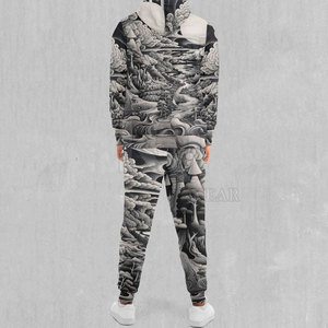 <b>Men</b> Winter Sublimation Tracksuit Solid Pattern Lightweight Eco-Friendly Stretch Fabric Comfortable Fit <b>for</b> Gym & Casual Wear - Product Image 2