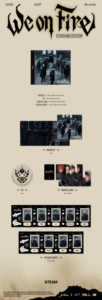 &TEAM 3er EP [We on Fire] (Edición Estándar) Álbum Oficial de Kpop Coreano en CD - Product Image 6