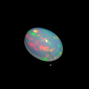 โอปอลสีขาวธรรมชาติแบบคาโบชอง 3.30 กะรัต รูปไข่ พลอยเอธิโอเปีย มีการเปลี่ยนสี เหมาะสำหรับทำเครื่องประดับ - Product Image 2