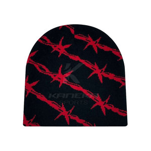 Bonnet moderne en jacquard, tricot tendance unisexe, chaud pour l'hiver, décontracté, élégant, pour l'extérieur, 100% acrylique, réglable, KANEKA SPORTS - Product Image 3