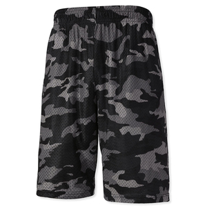 Shorts de basketball pour hommes personnalisés, imprimés par sublimation, 100 % polyester, avec ceinture élastique, poches, séchage rapide et respirant - Product Image 2