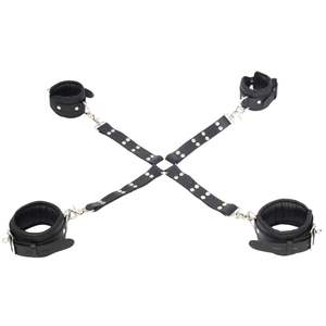 Menottes en cuir de qualité supérieure avec boucles de verrouillage et rembourrage épais - Product Image 5