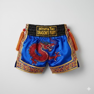 Shorts de Muay Thai, vente directe d'usine, légers, pour entraînement MMA, boxe, kickboxing, design personnalisé - Product Image 1