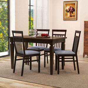 Set di 2 Sedie da Pranzo Moderne Imbottite in Pelle, Sedie in Legno Impermeabili per Sala da Pranzo Contemporanea - Product Image 2