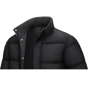 Stand Collar Front Logo Men Plus Waterproof Windproof Eco-Friendly Casual Winter Jacket Pockets Wholesale OEM Custom Printed - Product Image 2
