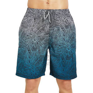Shorts de bain décontractés grande taille pour hommes, taille élastique, style sportif, vêtements de plage, en polyester/coton, style urbain d'été, séchage rapide - Product Image 1