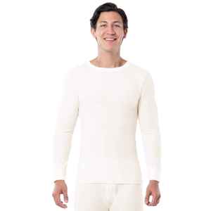 Camiseta Térmica de Manga Larga para Hombre, de Algodón, Tejido Waffle, Capa Base de Invierno, Retención de Calor, Ropa Interior, OEM ODM - Product Image 5